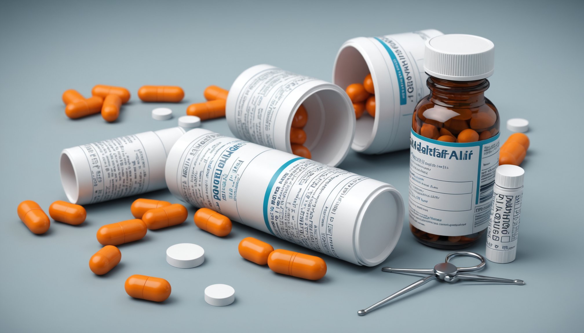 Educational illustration showing a healthcare professional discussing tadalafil myths and facts with a patient in a community clinic setting.